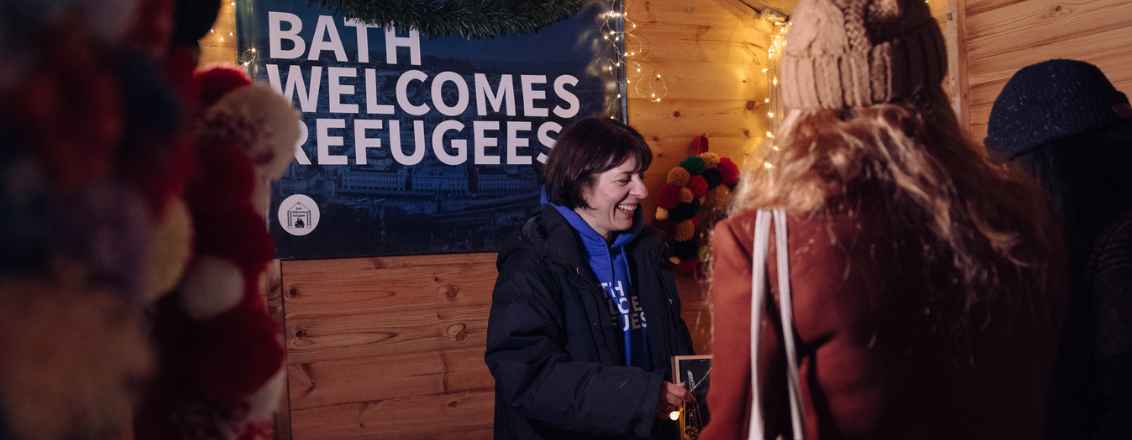 lady on a charity chalet