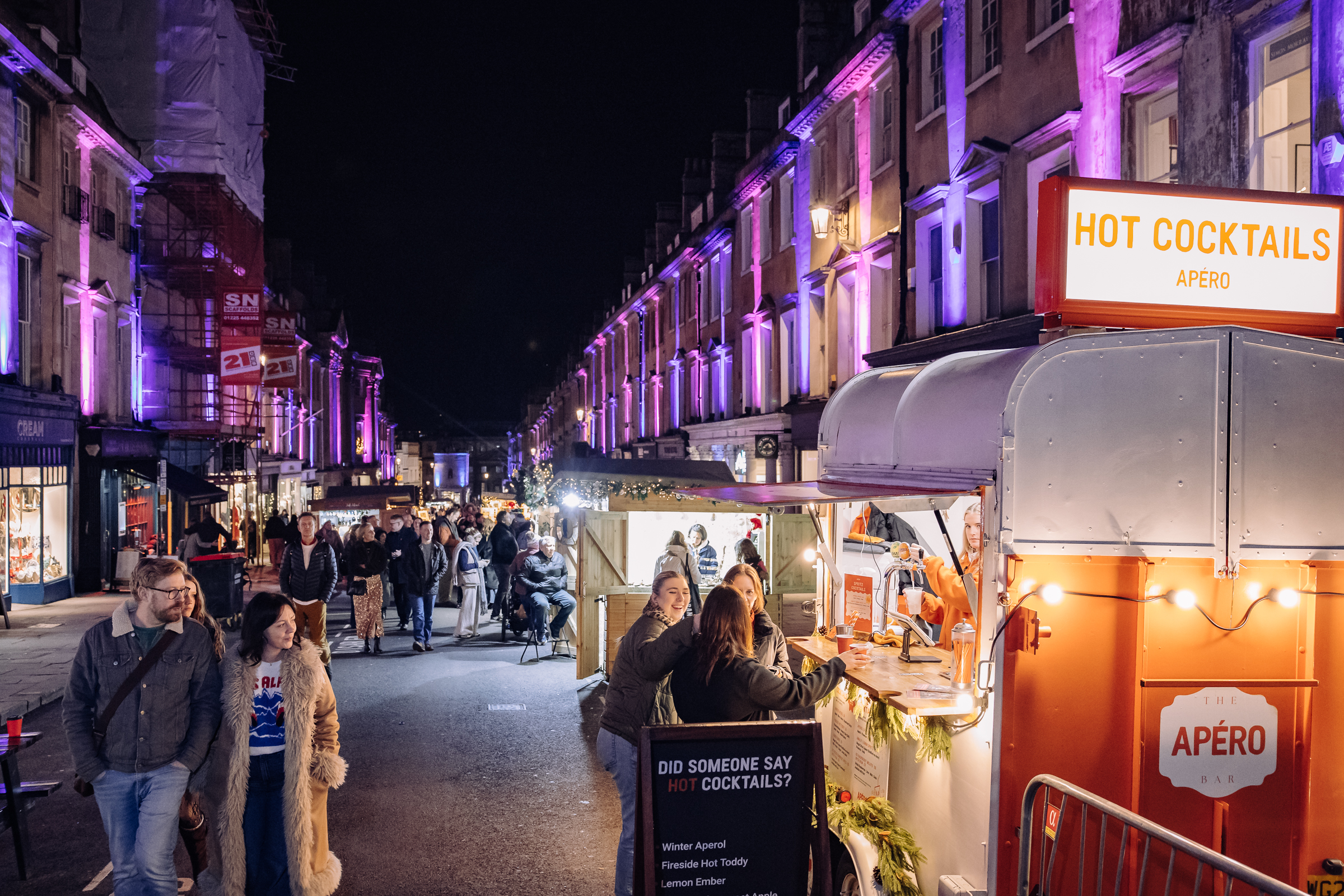 Horsebox serving hot cocktails