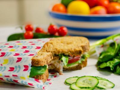 patterned sandwich wrap