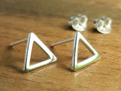 Small silver stud earrings