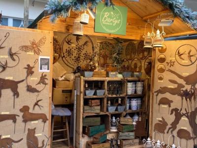 barty's christmas chalet set up