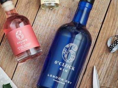 two gin bottles