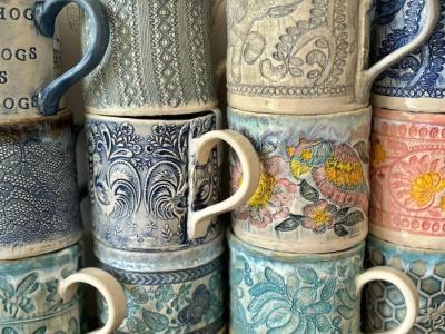 selection of ceramic mugs