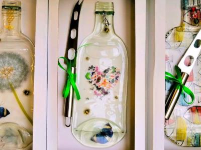 glass kitchen decoration