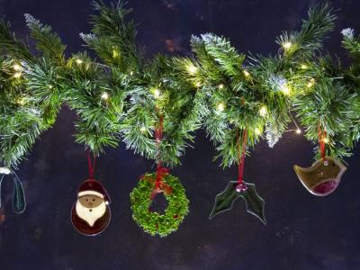 Glass Christmas Decor
