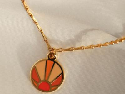 Sunrise gold necklace