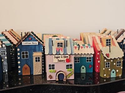 wooden houses