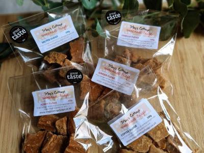 Selection of packaged fudge