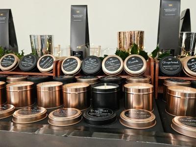 selection of scented candles 