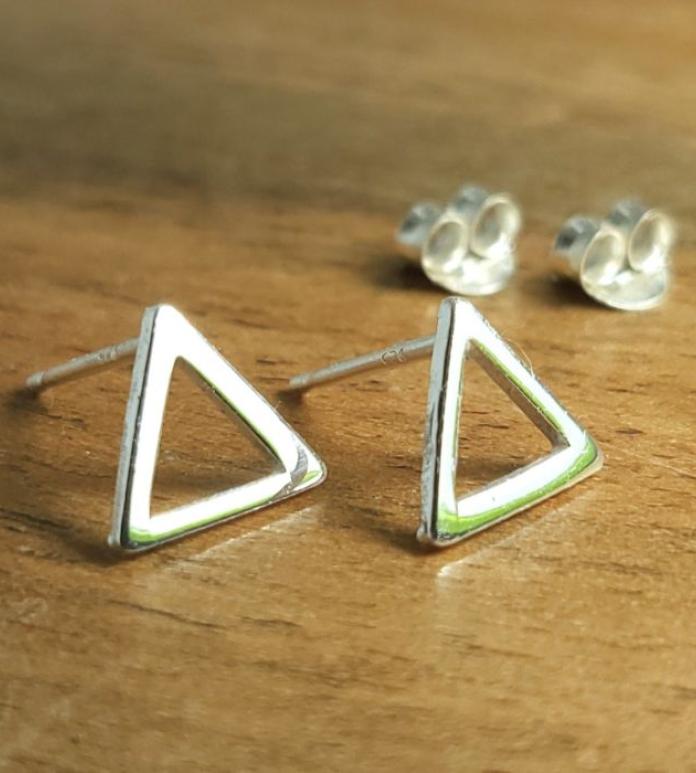 Small silver stud earrings