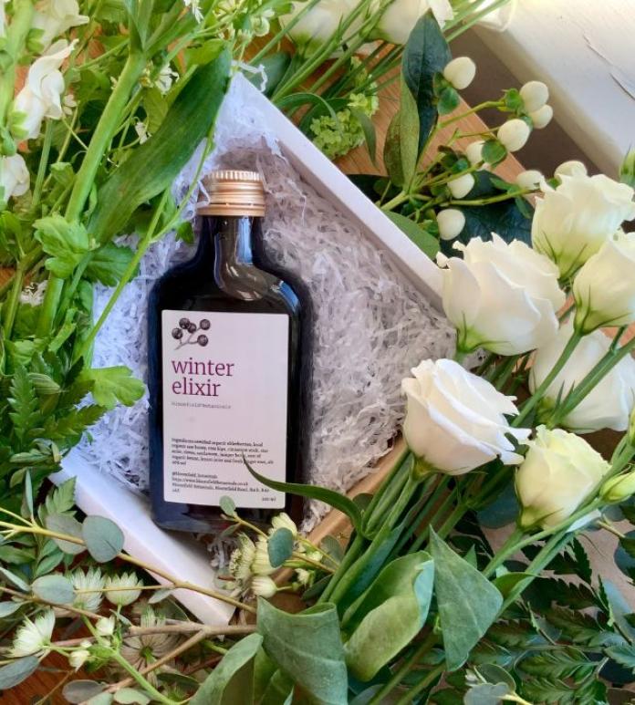 Winter elixir bottle