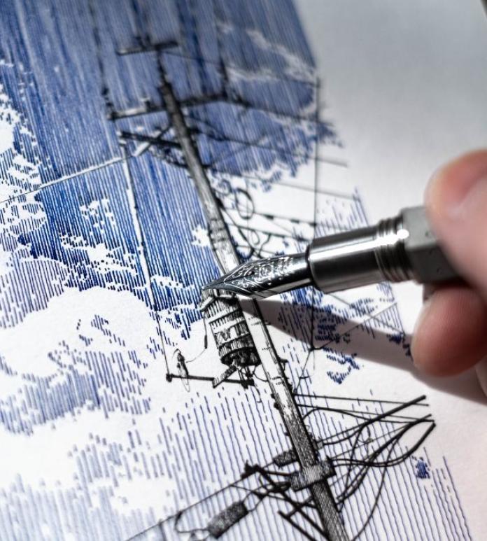 Close up of artwork