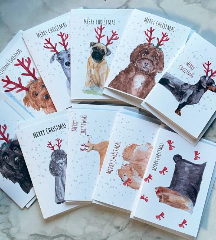 animal christmas cards