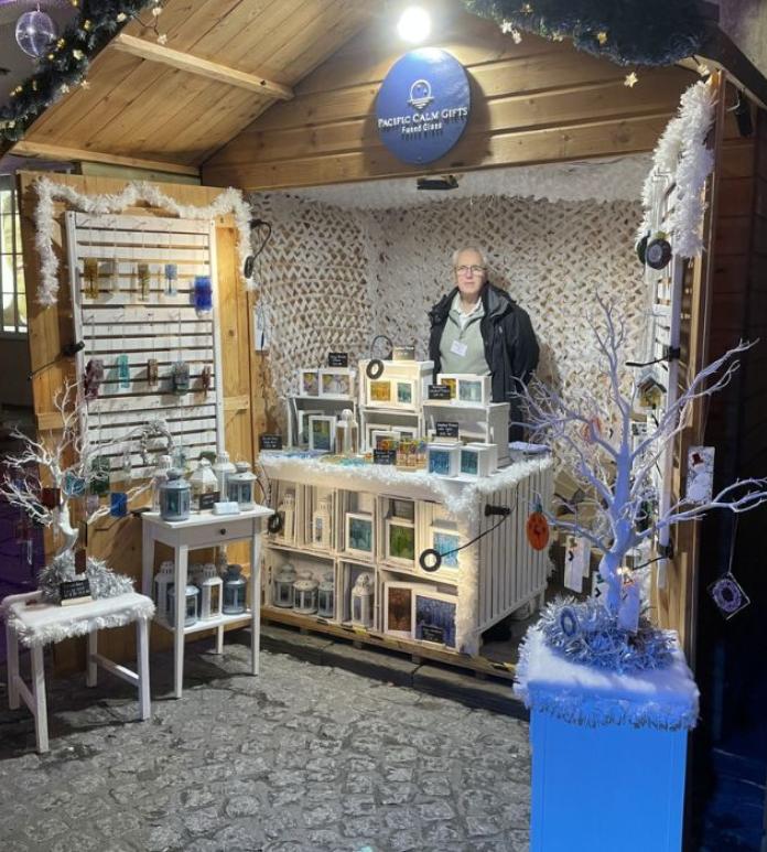 Pacific Calm chalet set up 