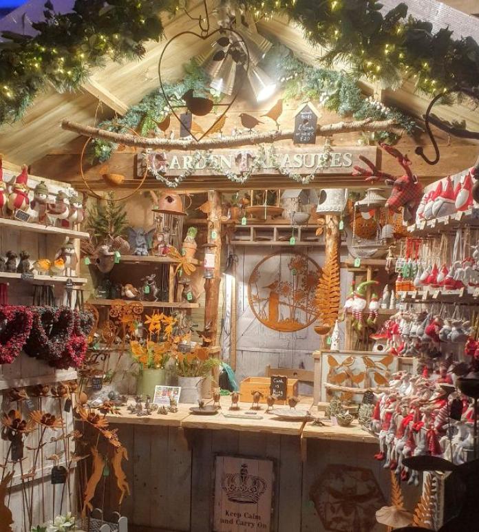 Chalet full of products
