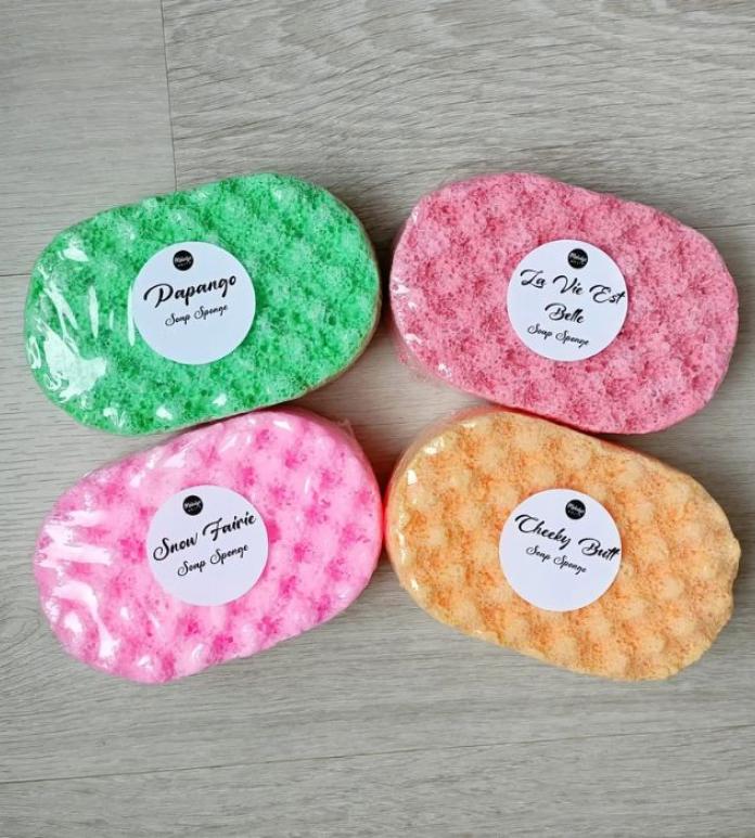 Colourful soap bars