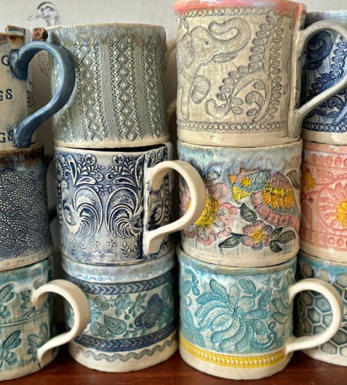 selection of ceramic mugs