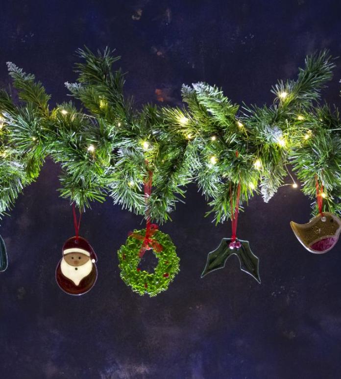 Glass Christmas Decor