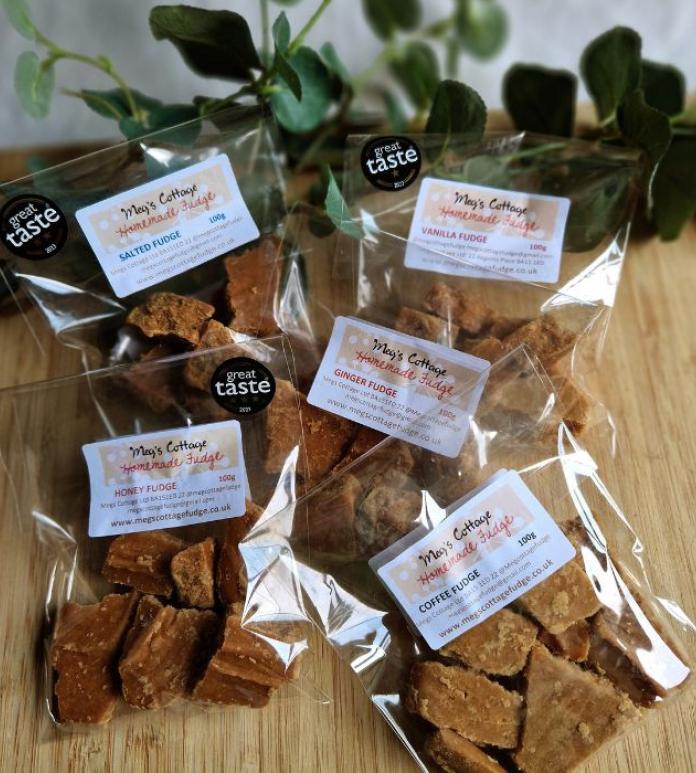 Selection of packaged fudge