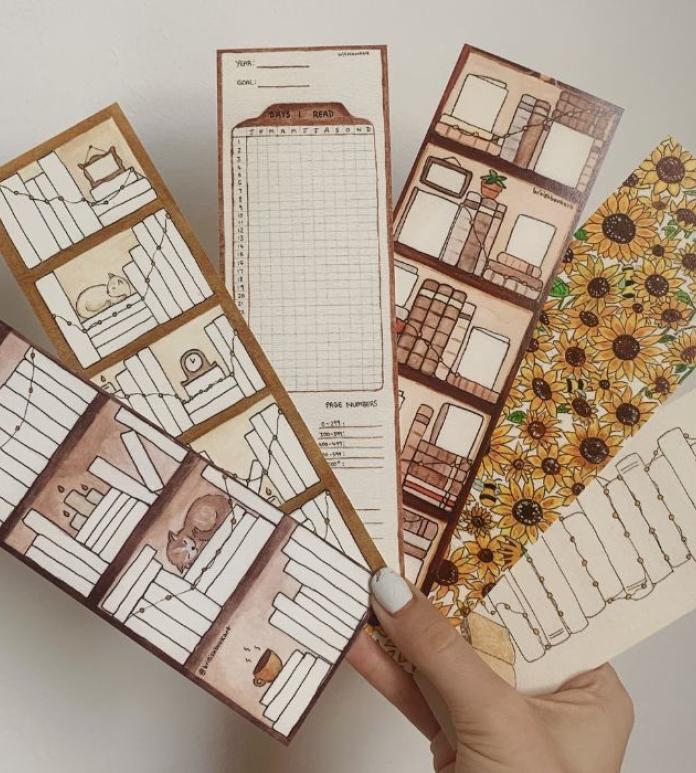 selection of handmade bookmarks 