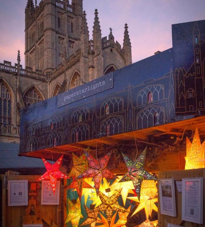 Paper starlights chalet