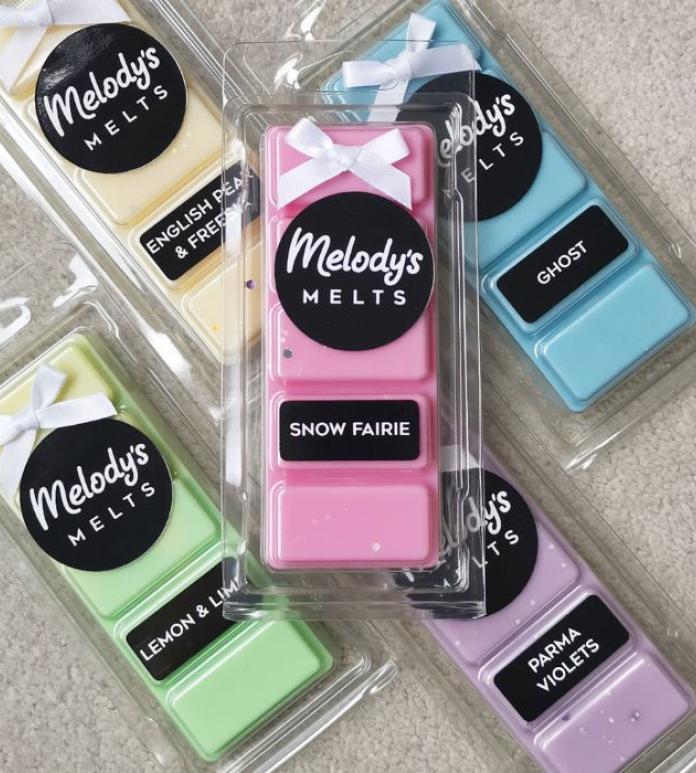 Colourful wax melt bars