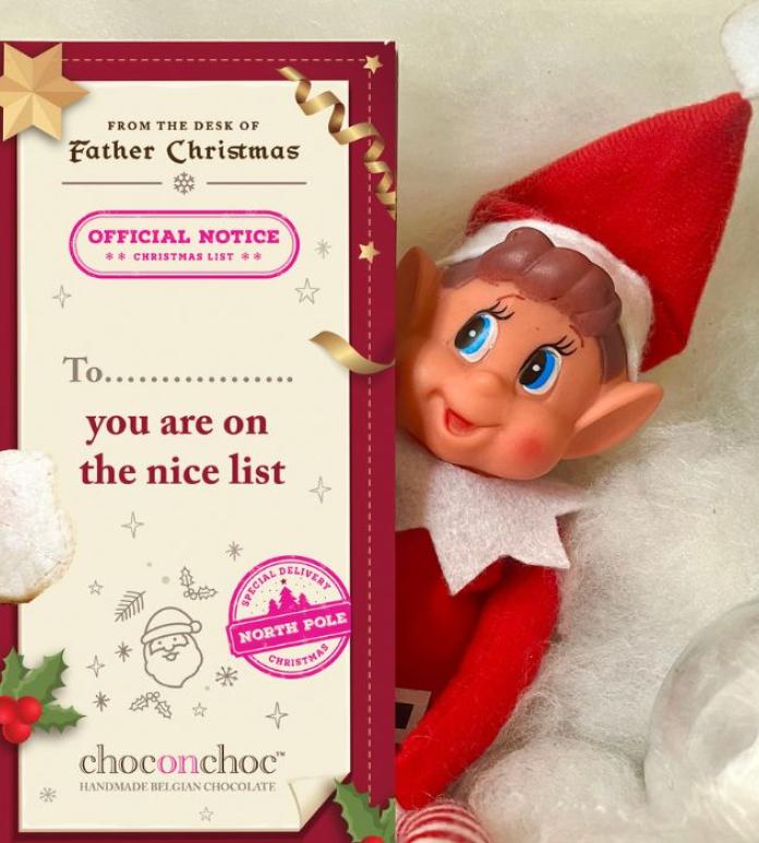 Elf on the shelf chocolate