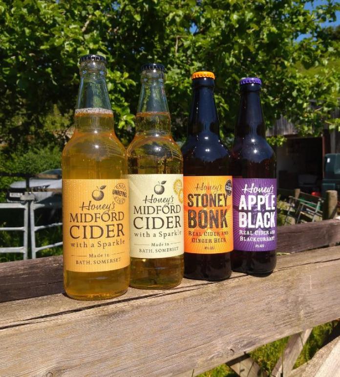 Bottles of cider