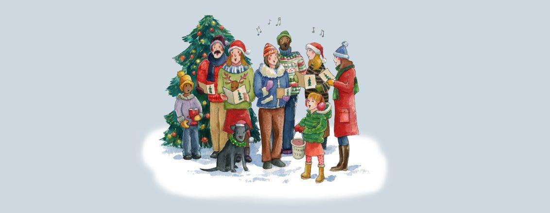 Cartoon of Carollers 