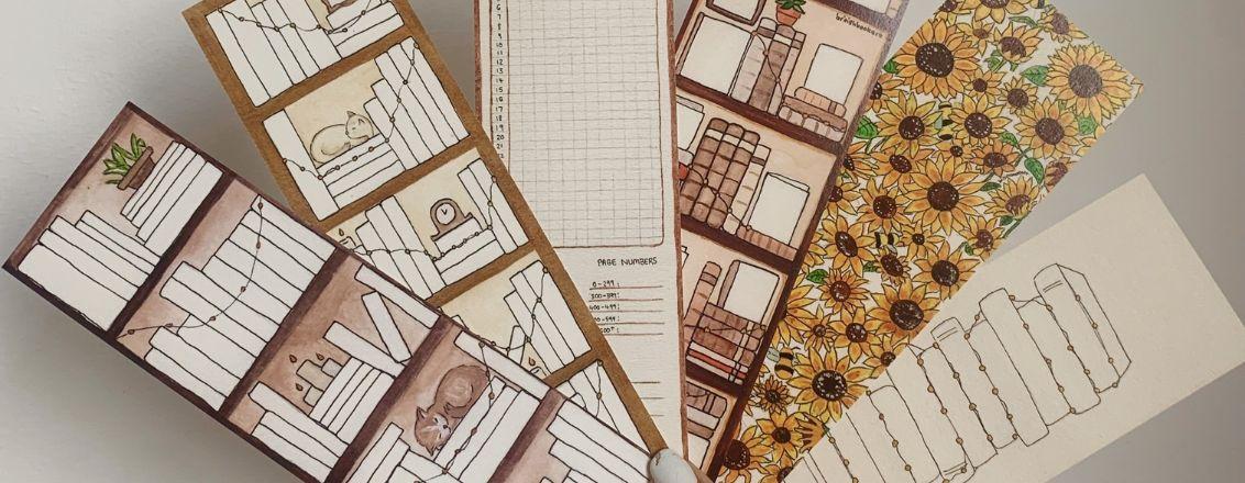 Series of different bookmarks
