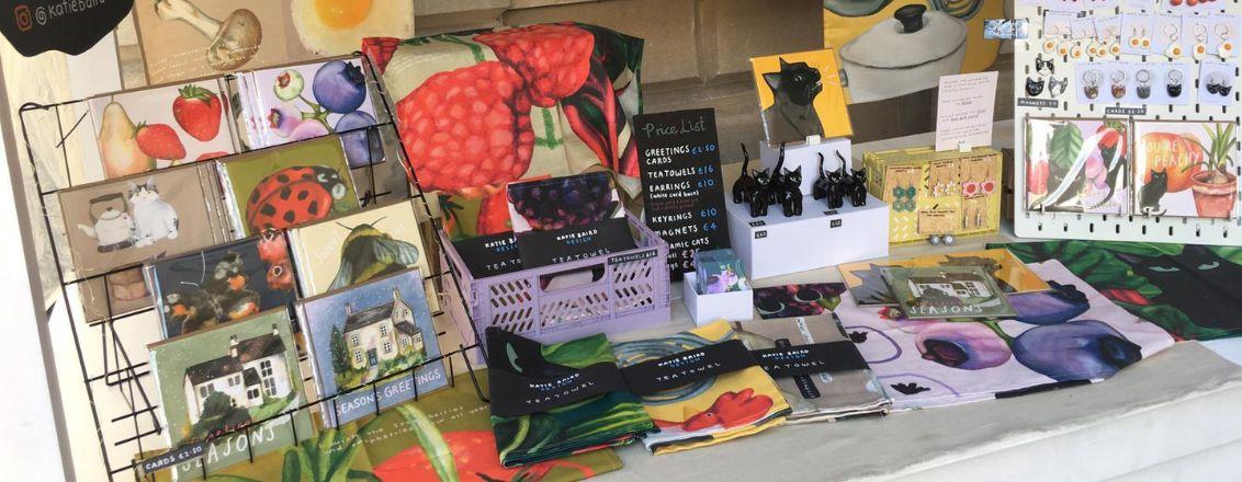 Various products on display
