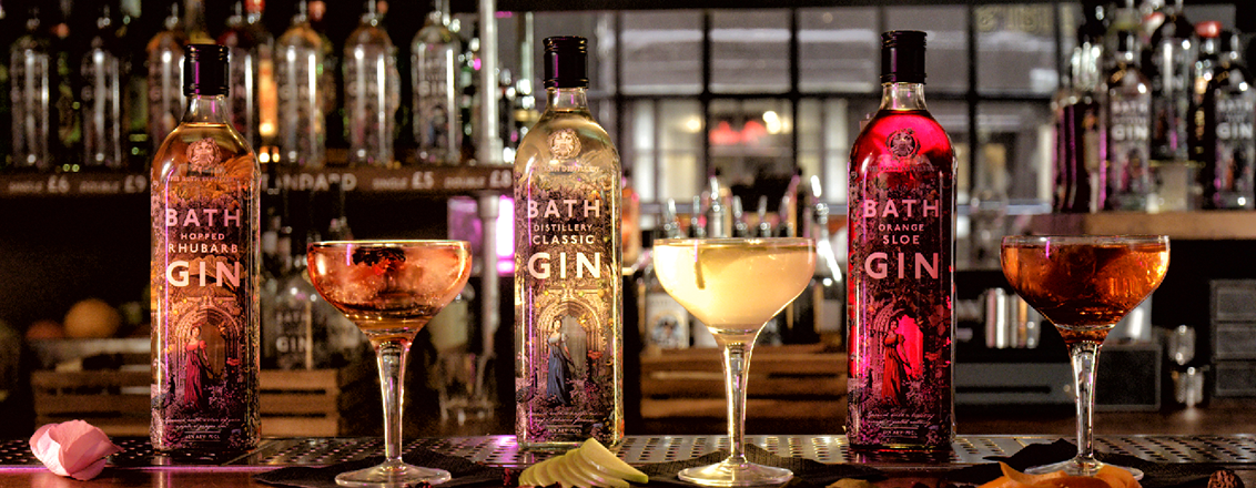 a selection of bottles of gin